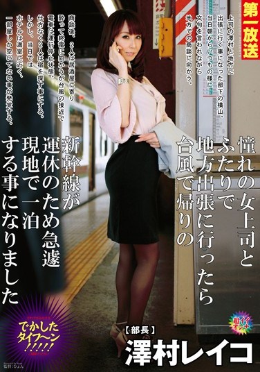 MOND-074 On A Business Trip To The Boonies With My Sexy Boss, Our Train Home Gets Canceled Due To A Typhoon And We End Up Spending The Night Together Reiko Sawamura